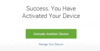 Browser’s message after relinking the device on the Hulu account to solve Hulu not working on Roku