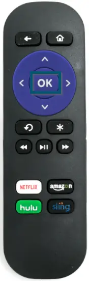 Pressing the ‘OK’ button on Roku remote to see why hulu is not working on roku