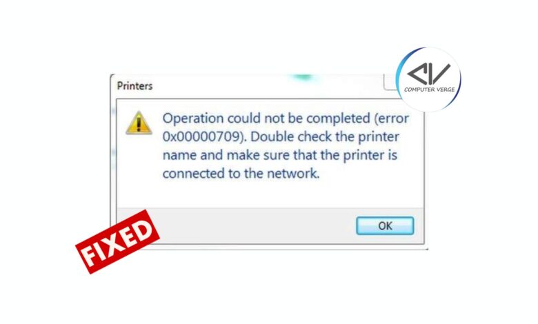 The ultimate solutions to the Printer Error 0X00000709