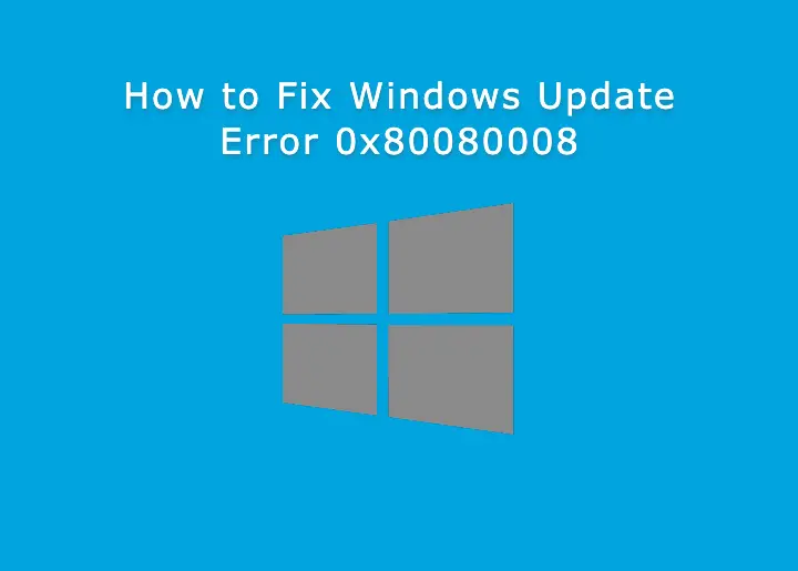 Error 0x80080008, Windows Update, Windows 10
