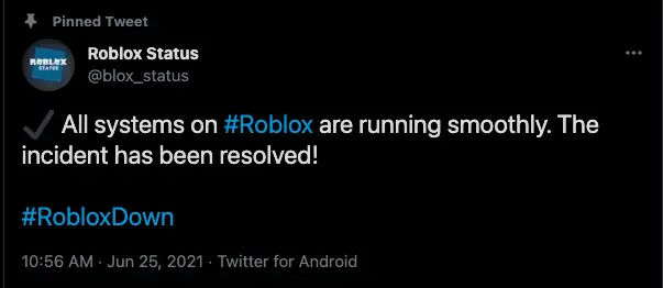 You can even check social media to see if anyone is encountering Roblox Error Code 524
