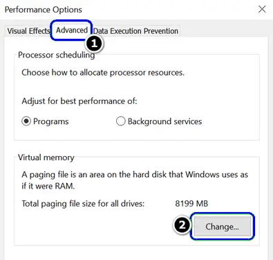 Changing Virtual Memory in the System
