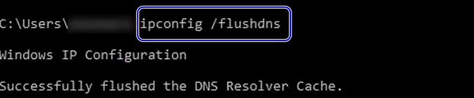 Flushing DNS of Your System in CMD Prompt