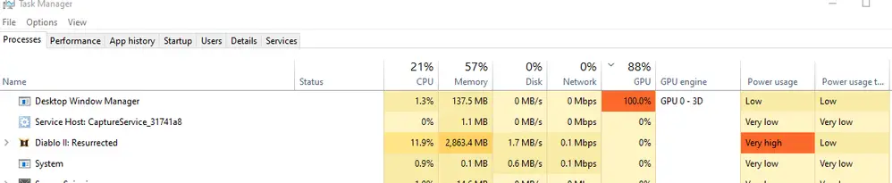 High GPU usage by Desktop Window Manager