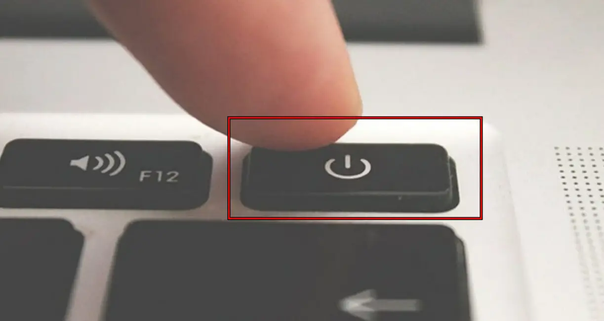 Press and Hold the Laptop's Power Button 