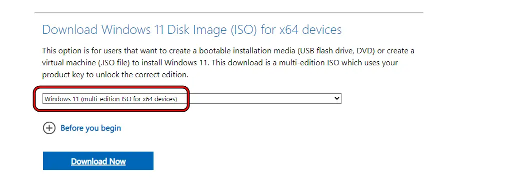 Download Windows 11 (Multi-edition ISO for x64 Devices)