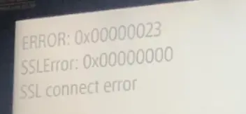 The SSL connect error PS5 Madden dialogue box.