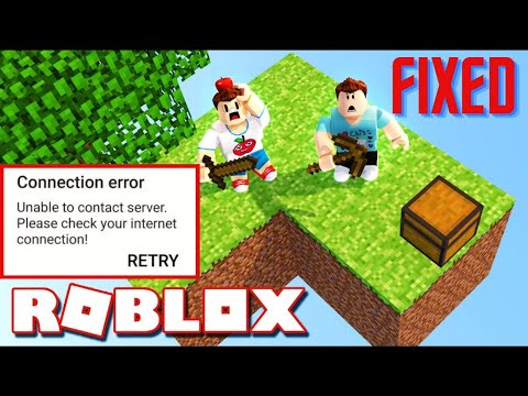 Roblex error due to failed server connection