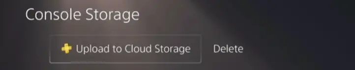 Click Upload to Cloud storage