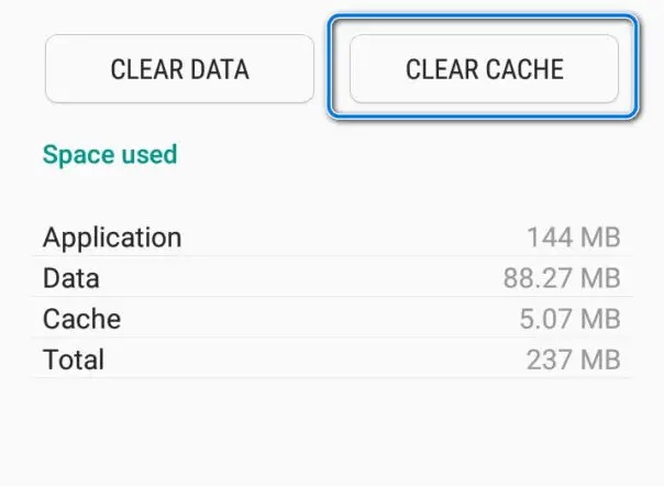 Clearing cached files on Android