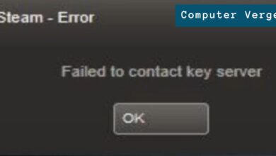 Steam Error Failed to contact key server