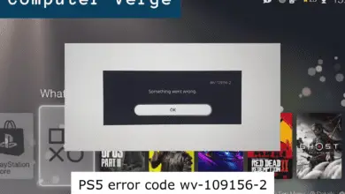 PS5 error code wv-109156-2 - FIXED