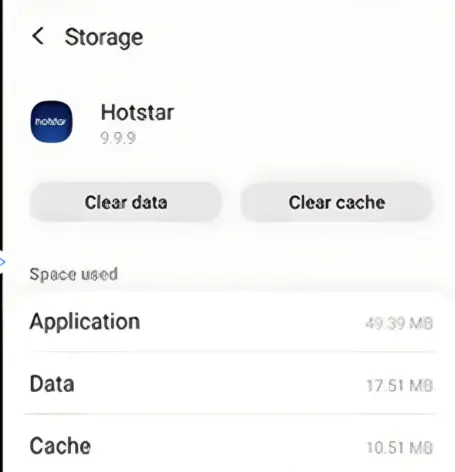 How to clear the data from the Disney App on an Android device.