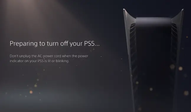 PS5 turn off