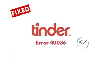 Solving the Tinder Error 40036