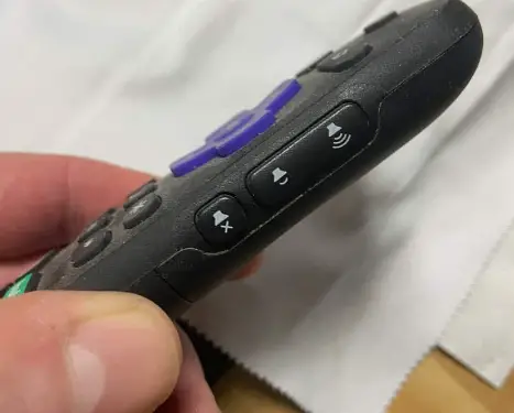 Press the Volume Up and Down to fix Roku Remote Volume not working