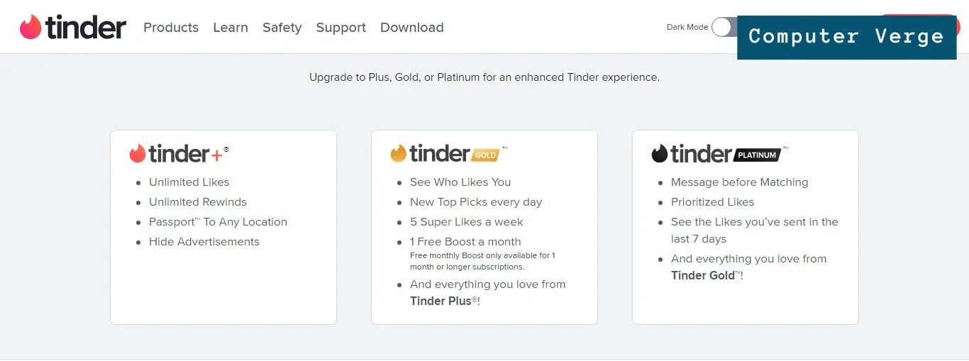Boost your tinder matches by getting tinder gold or platinum