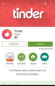 What the update option for Tinder on android may look like