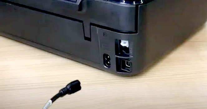 Unplug the Power Cable of the HP Printer