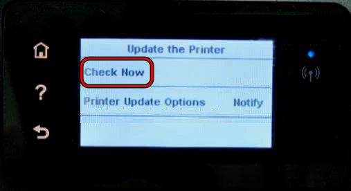 Update the Printer's Firmware Thorough its Control Panel